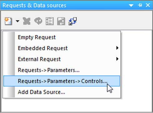 Requests and Data sources panel