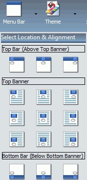 Select Location and Alignment Option