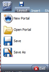 Application menu