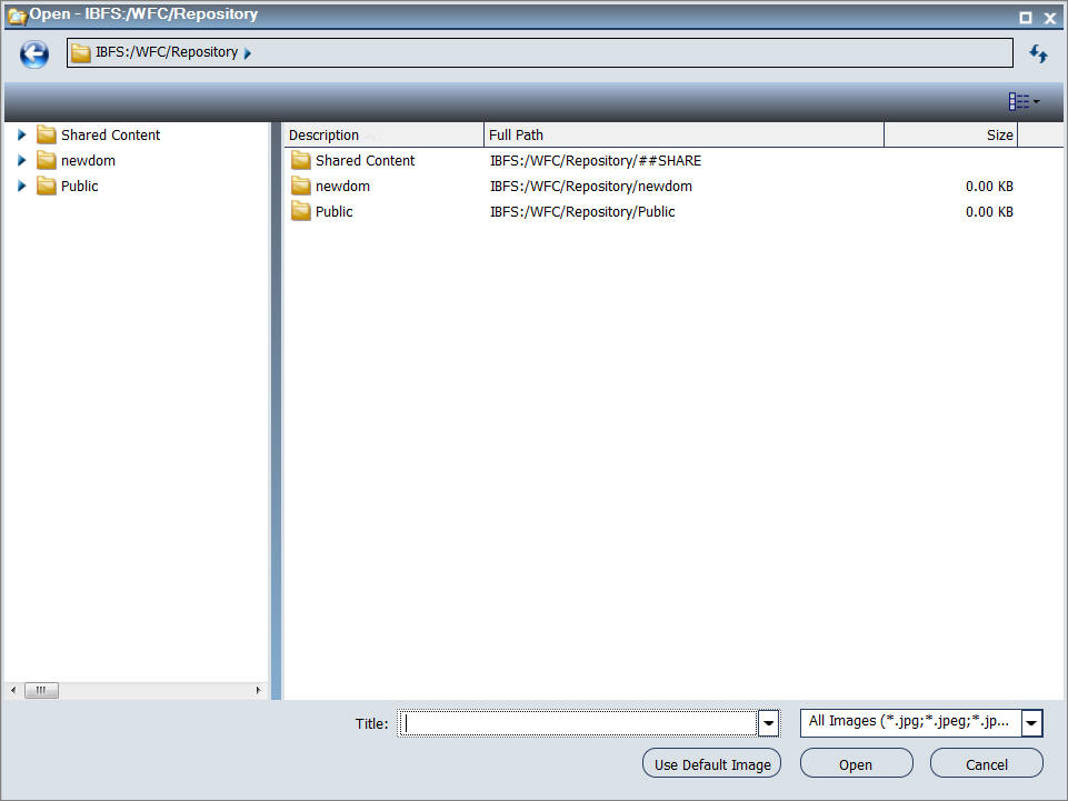 Open dialog box