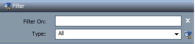 Filter dialog box