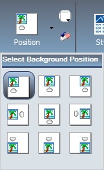 Select Background Position option
