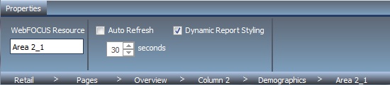 WebFOCUS resources properties