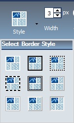 Select Border Style option