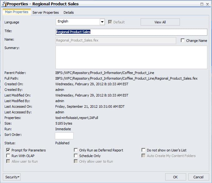 Details Tab