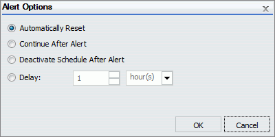 Alert Options dialog box