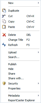 Folder Context Menu