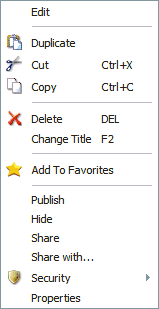 Stylesheet Context Menu