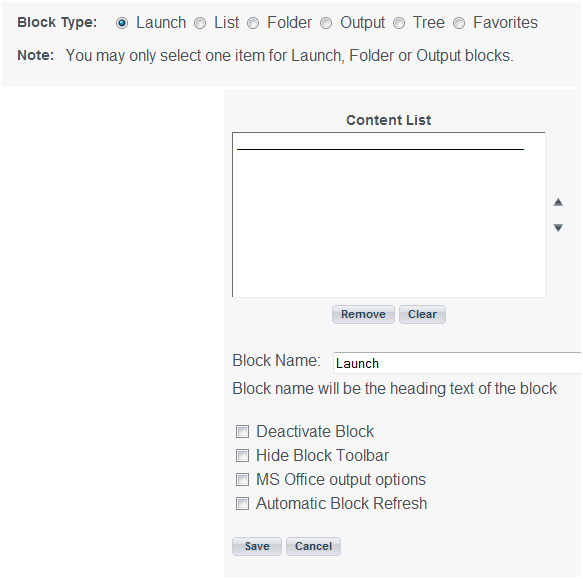 Content List Window