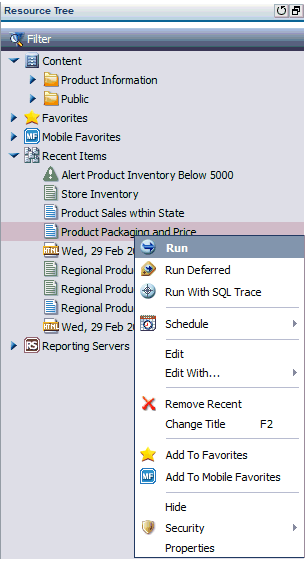 Report Options