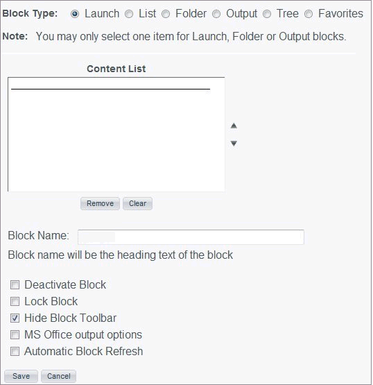 Content List Window