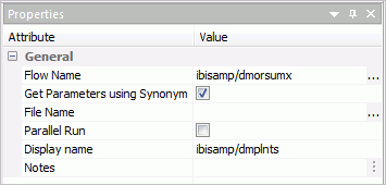 Properties pane