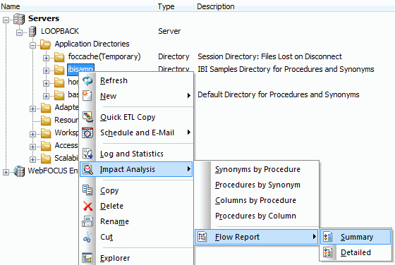 Summary Menu