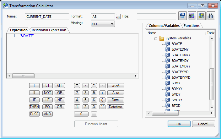 Transformation Calculator