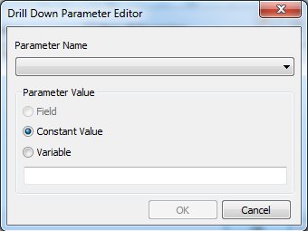 Drill Down Parameter Editor 