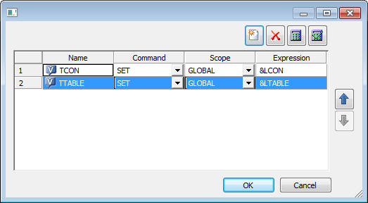 Global Parameter Editor