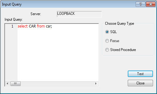Test Results window