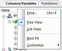 Name heading options