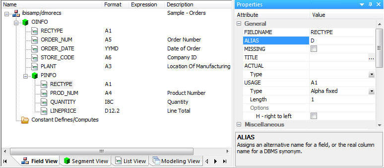 Rectype example