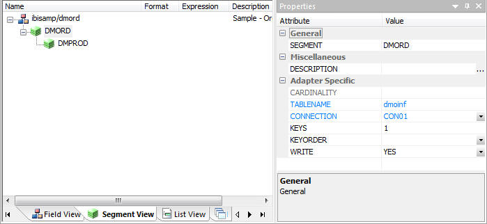 Segment View Tab