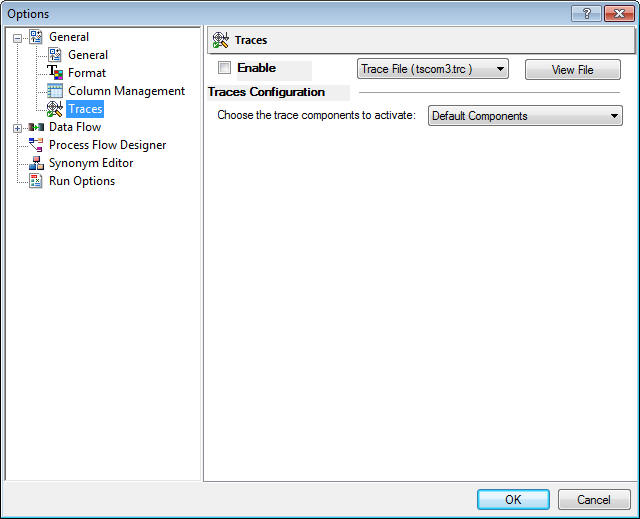Traces Options