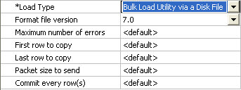 Load Options window 