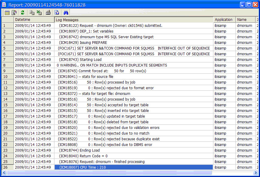 Data Flow Log