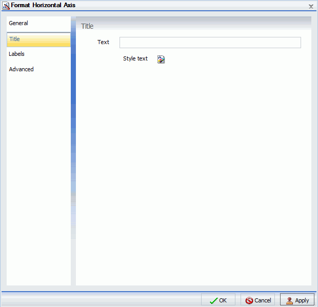 Format Axis Dialog Box Title Tab