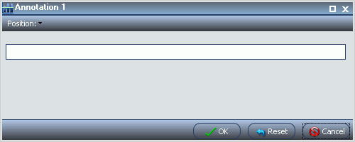 Annotation dialog box