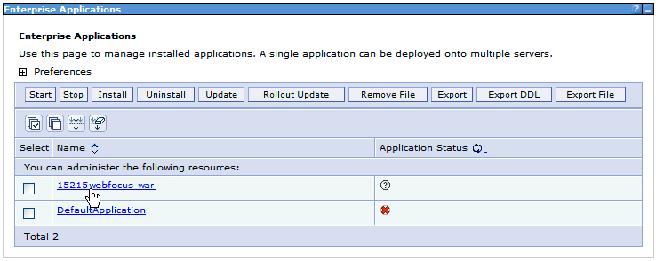 Enterprise Applications pane