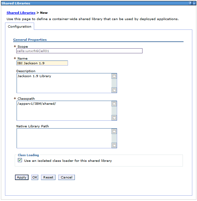 Shared Libraries pane