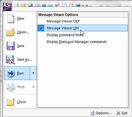 Application Menu