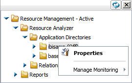 Application Directories Context Menu