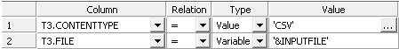 Relational tab