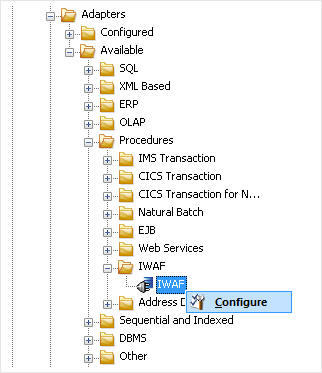 Configure option