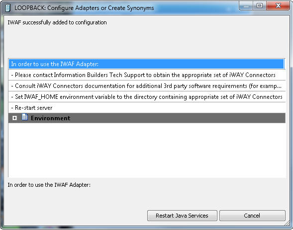 Configure Adapters