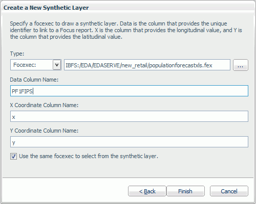 Create a New Synthetic Layer dialog box