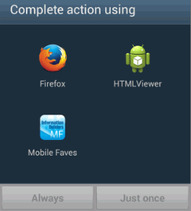 Complete action using window