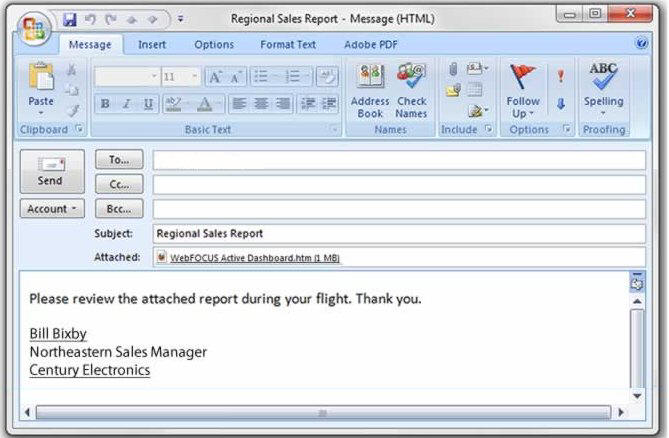 Email attachment