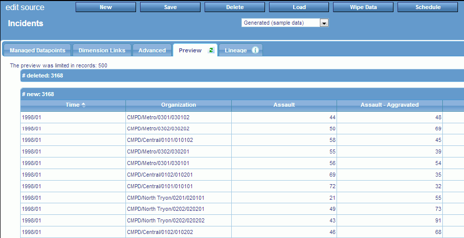 Preview tab
