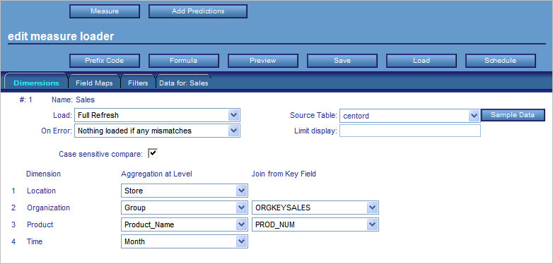 Edit Measure Loader