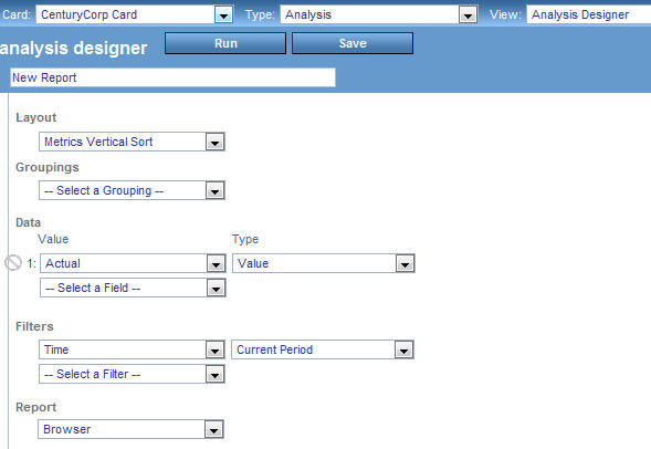 Analysis Designer
