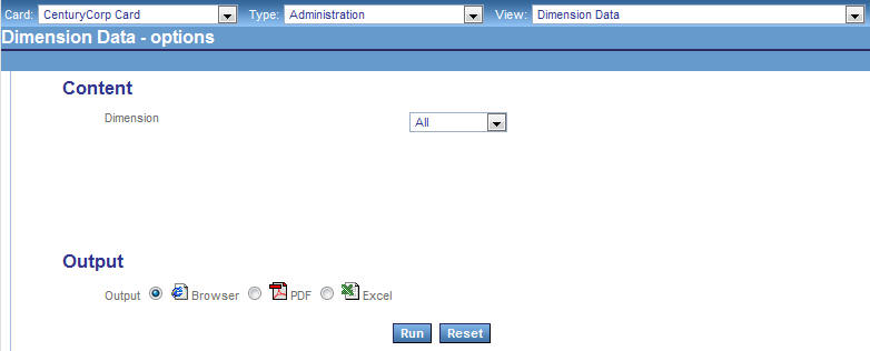 Dimension data options