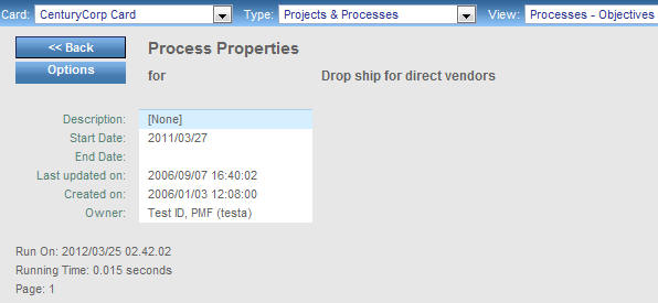 Process Properties