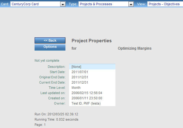 Project Properties