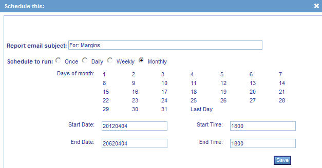 Schedule This form