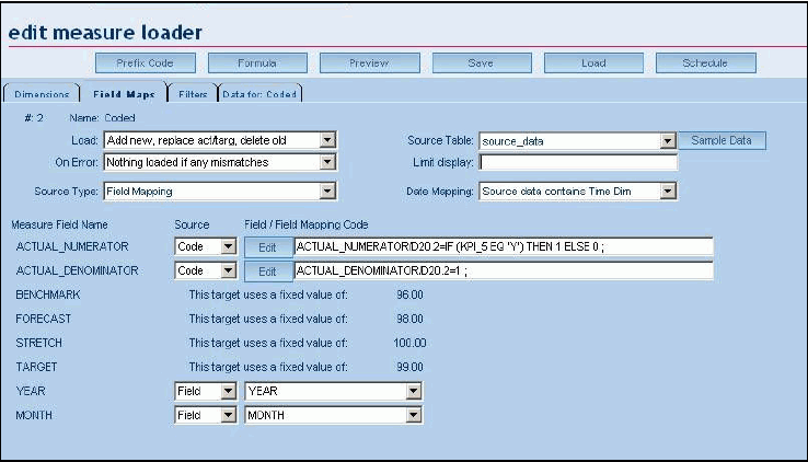 Edit Measure Loader