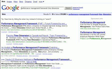 Google Search on Filter