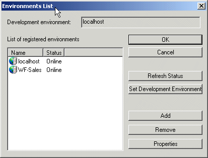 Environment List