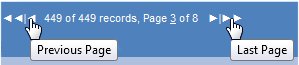 pagination scroll arrow options